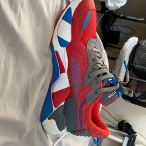 Blue, red and grey pumas still in great shape